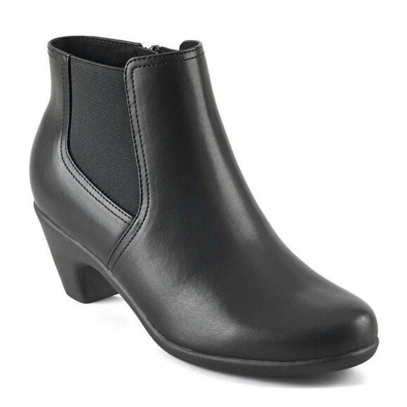 Easy Spirit Classic Black Ankle Boots - Picture 1 of 7